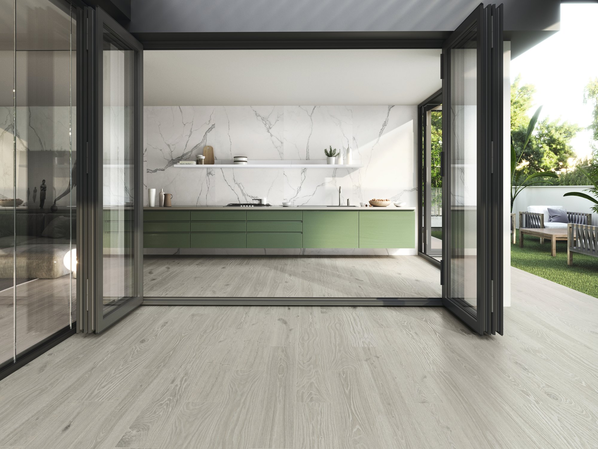 Ape Grupo Коллекция LUNA BLANCA Mat 60*60 см (P07) в интерьере